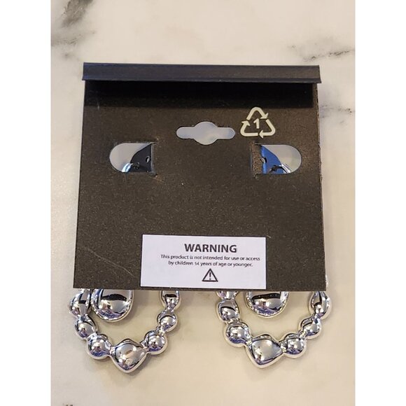 Napier Silver-Tone Drop Earrings With Black & Multi-Color Stones - Picture 3 of 5